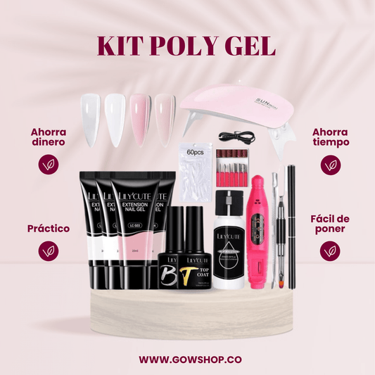 Kit de Uñas en Gel Profesional con Lámpara LED UV