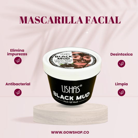 Mascarilla Facial USHAS Black Mud