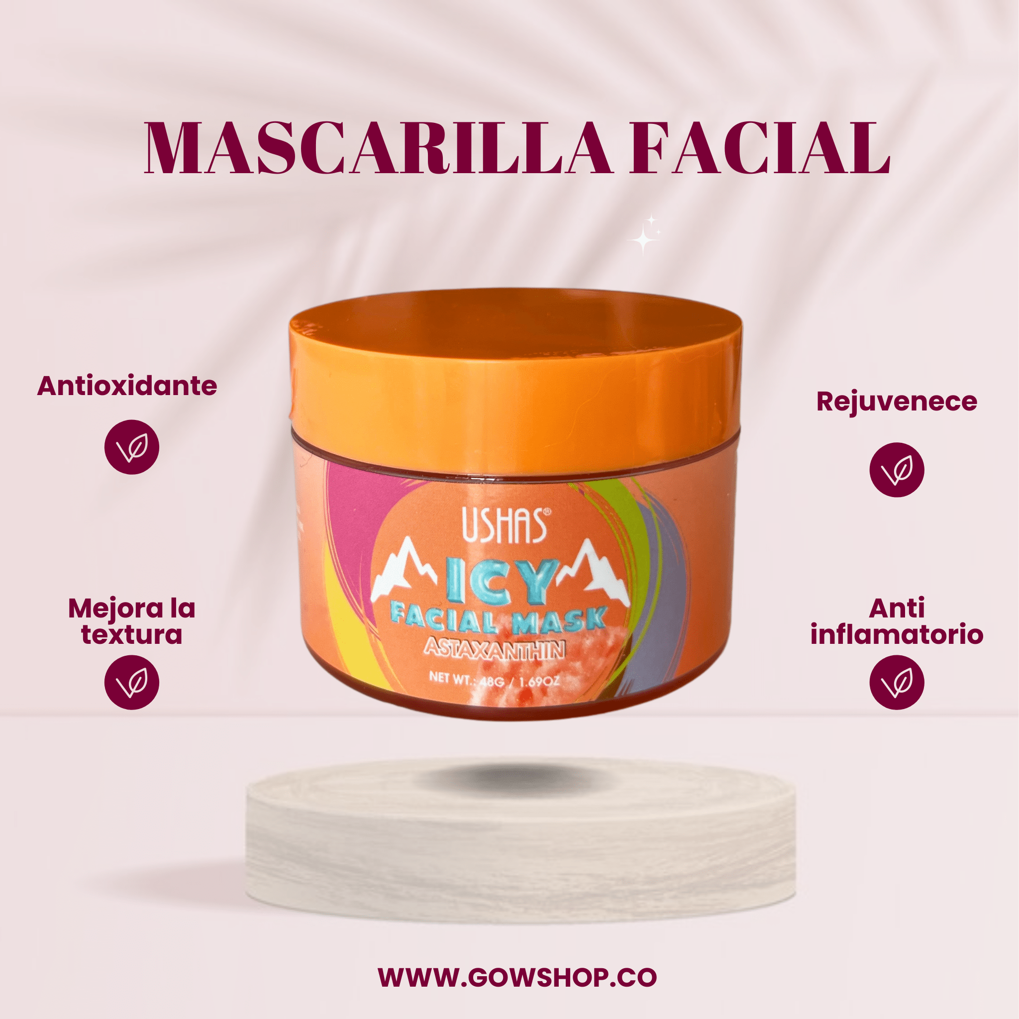 ICY Facial Mask con Astaxantina