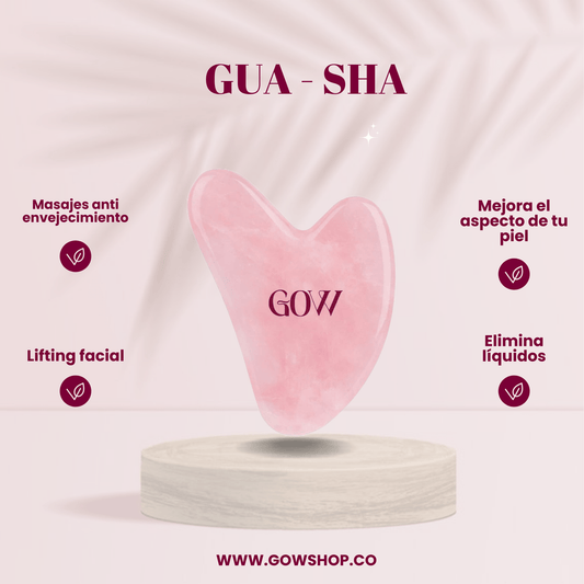 Gua Sha de Cuarzo Rosa